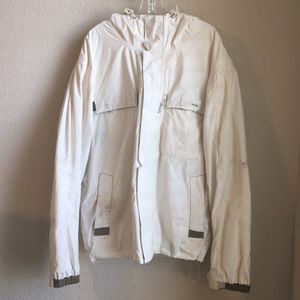 Planet Earth : White Snow Boarding Hooded Jacket